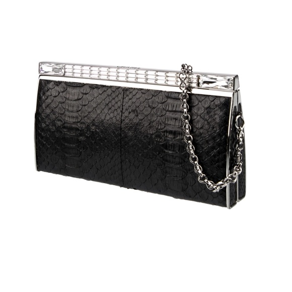 CHANEL Python Evening Frame Bag Women's Handbags - Picture 3 of 6